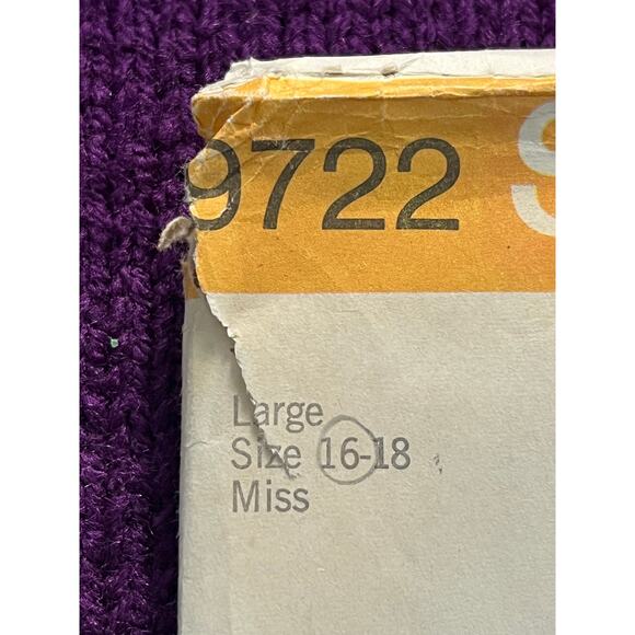 Simplicity 9722 Pattern house coat robe 1970s size 16 - Picture 2 of 6